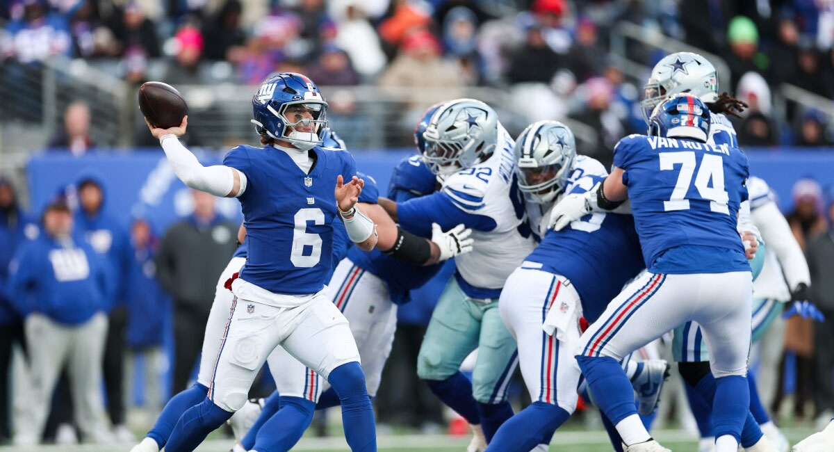 Jaxson Dart tendrá su primera prueba ante los Cowboys