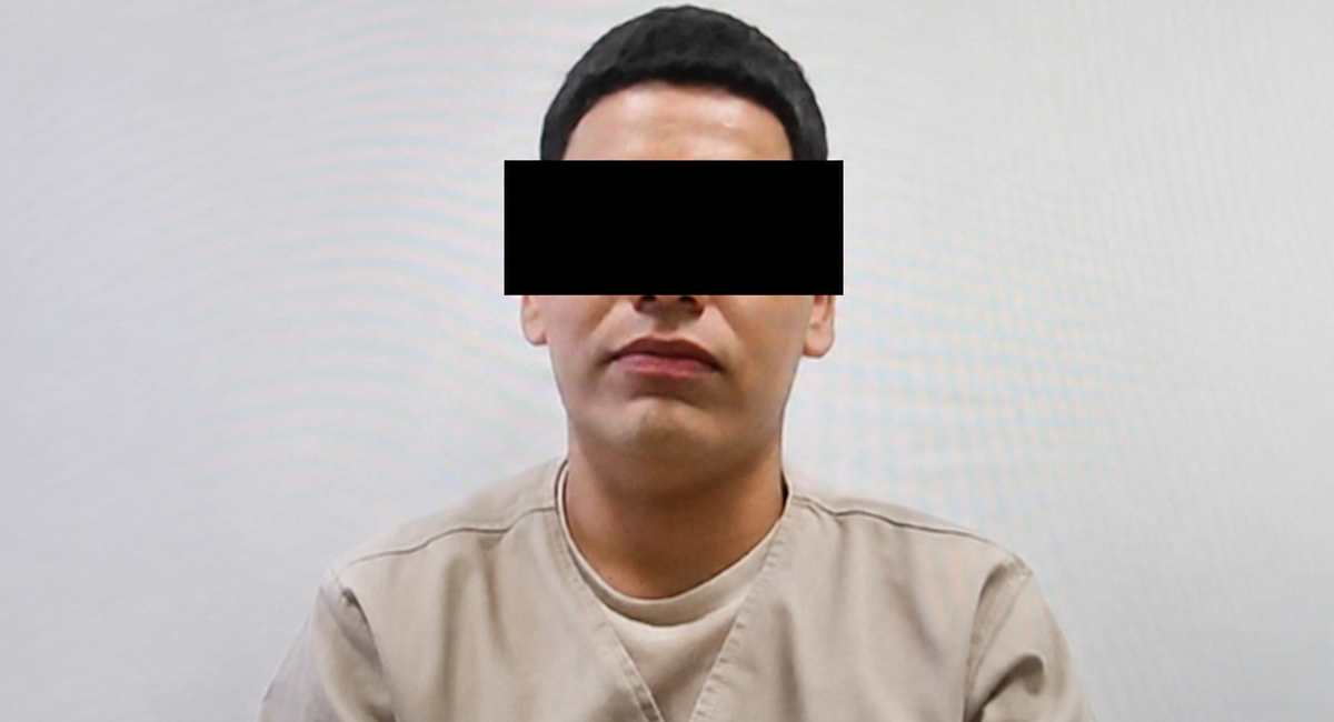El sentenciado, Ángel Alejandro 'N', alias 'El Golosito', de 23 años de edad