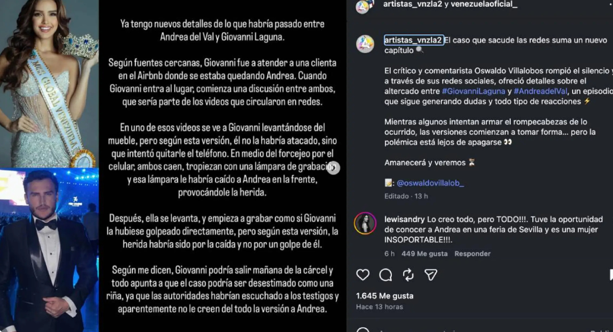 Giovanni Laguna, estilista de Fátima Bosch, quedaría libre de cargos de agresión
