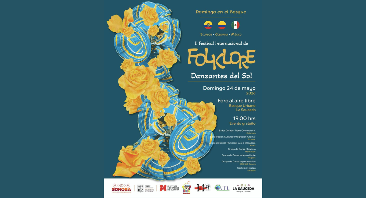 Gobierno de Sonora invita a disfrutar del II Festival Internacional de Folklore en La Sauceda