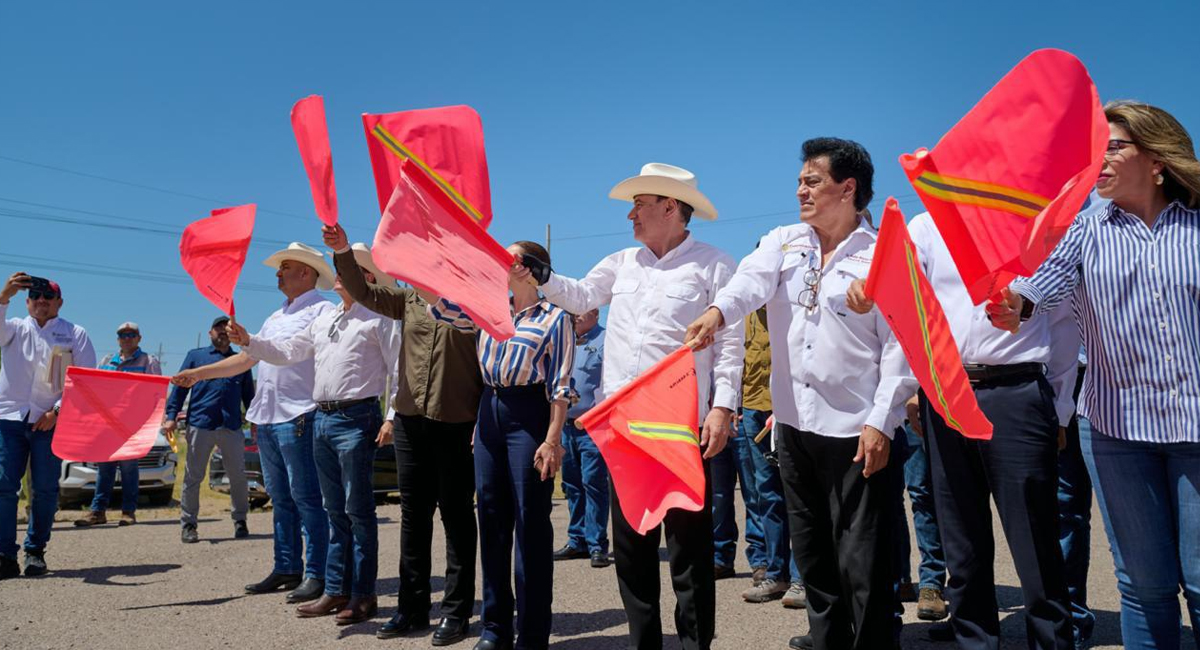 Habitantes de Agua Prieta agradecen a Durazo y Sheinbaum por rehabilitación de red carretera