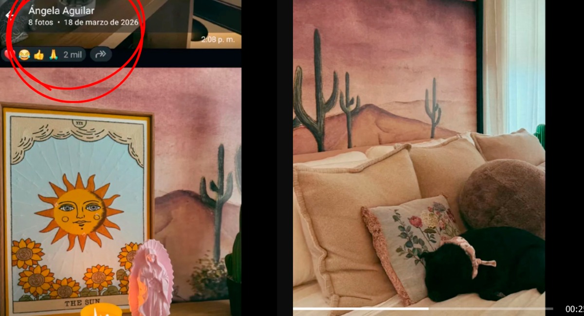 Usuarios comparan antiguas fotos de Ángela y el video de Christian Nodal
