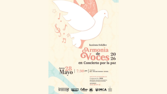 Imcca e Instituto Schiller invitan a disfrutar de ‘Armonía de Voces en Concierto por la Paz’