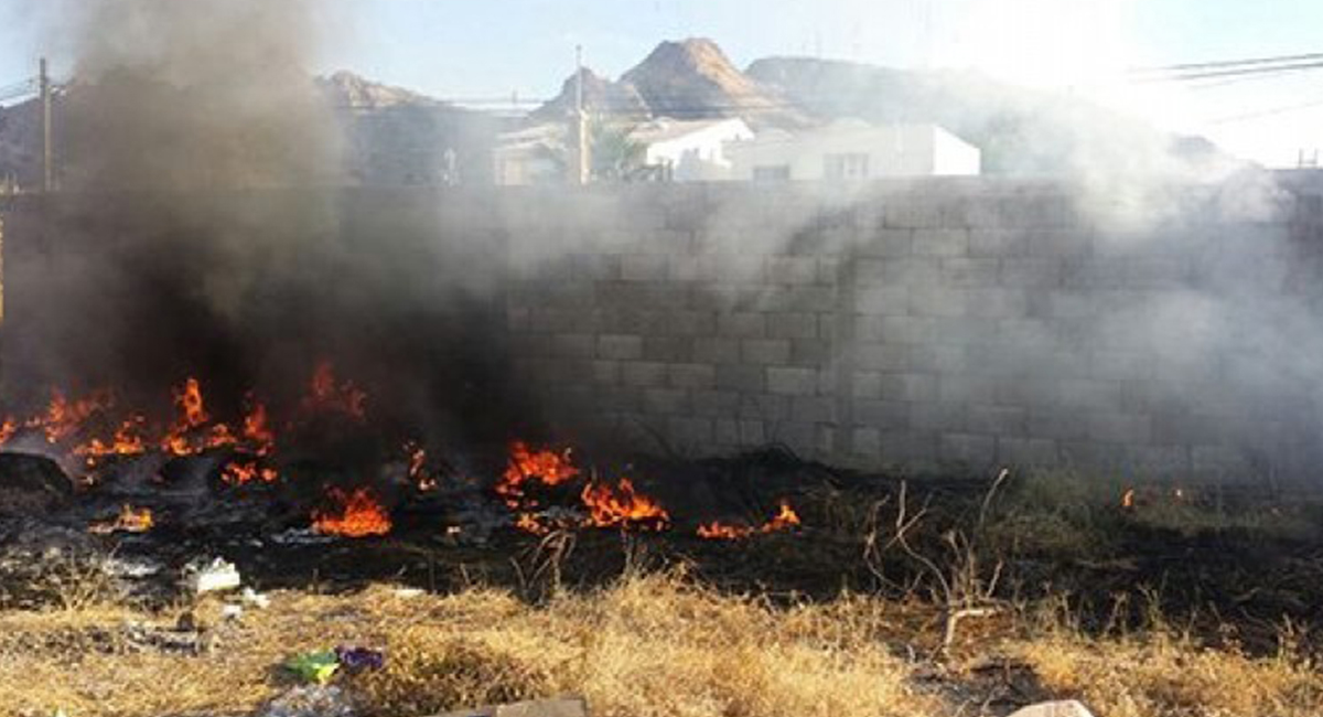 Aumentan incendios en casas abandonadas y lotes baldíos por altas temperaturas en Cajeme