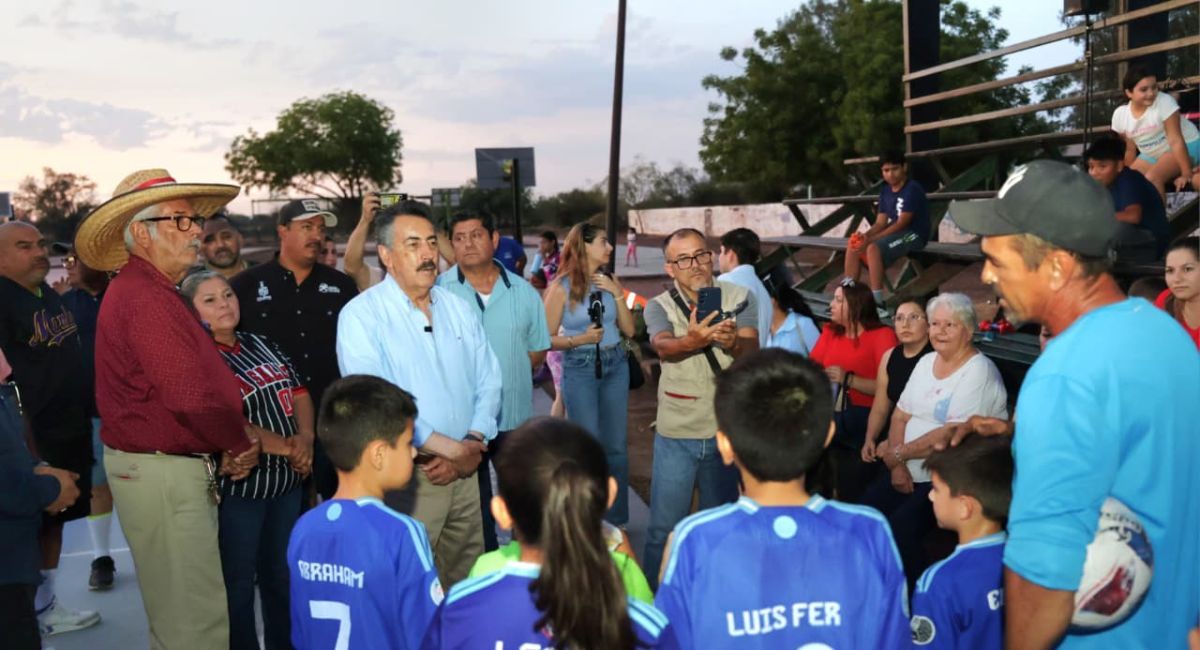 Javier Lamarque: Con más canchas iluminadas y espacios deportivos avanza el bienestar en Cajeme