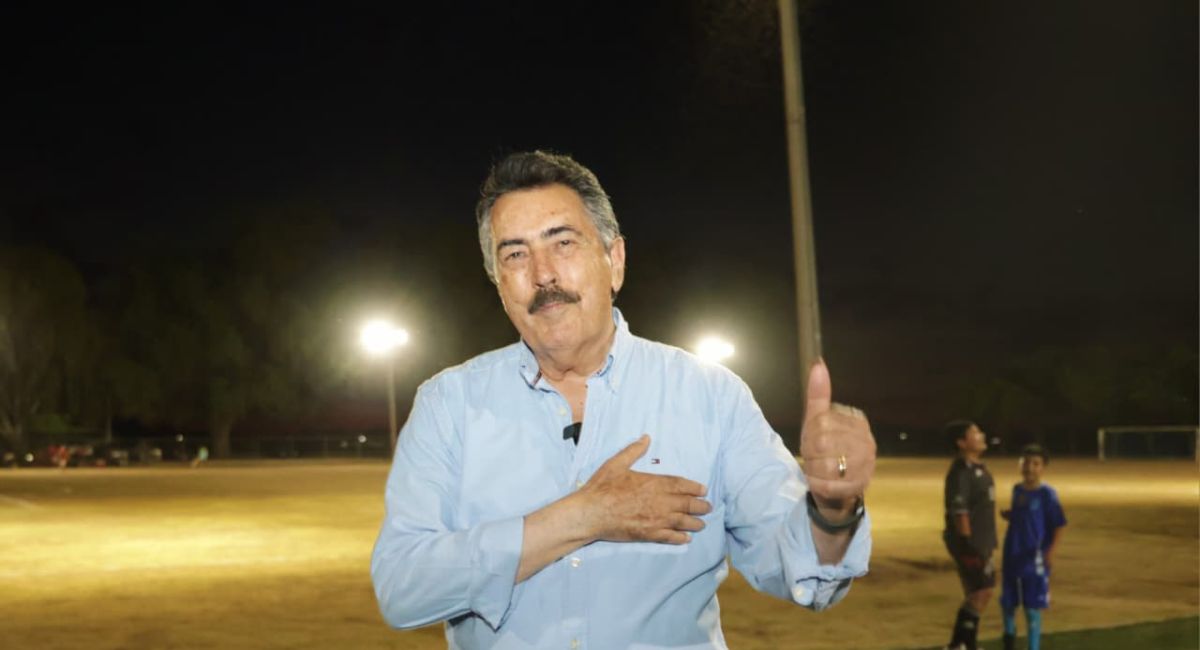 Javier Lamarque: Con más canchas iluminadas y espacios deportivos avanza el bienestar en Cajeme