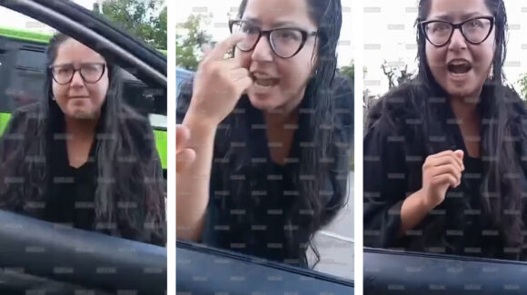 VIDEO: mujer golpea auto de hombre tras accidente vehicular en CDMX y la apodan ‘Lady Martillo’
