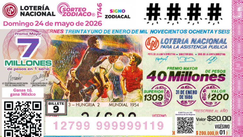 Lista COMPLETA de GANADORES Sorteo Zodiaco No. 1746 de Lotería Nacional, HOY domingo 24 de mayo