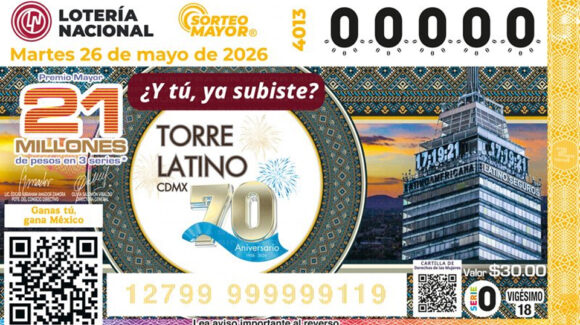 Lotería Nacional: Ganadores del Sorteo Mayor No. 4013 del martes 26 de mayo de 2026