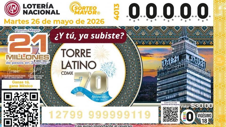 Lotería Nacional: Ganadores del Sorteo Mayor No. 4013 del martes 26 de mayo de 2026