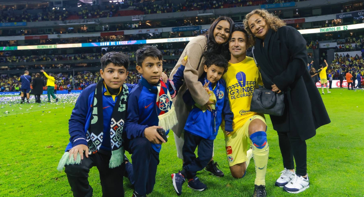 Luis Fuentes y familia