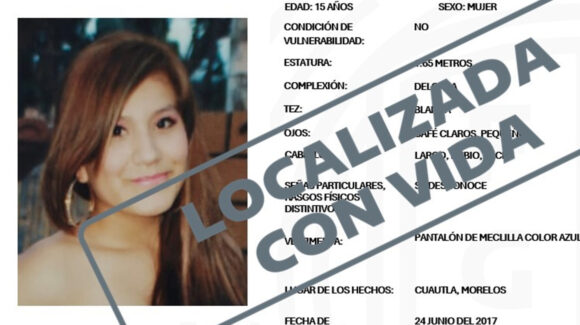 Tras 9 años de búsqueda, encuentran con vida a Merari Olea, desaparecida a los 15 años en Morelos