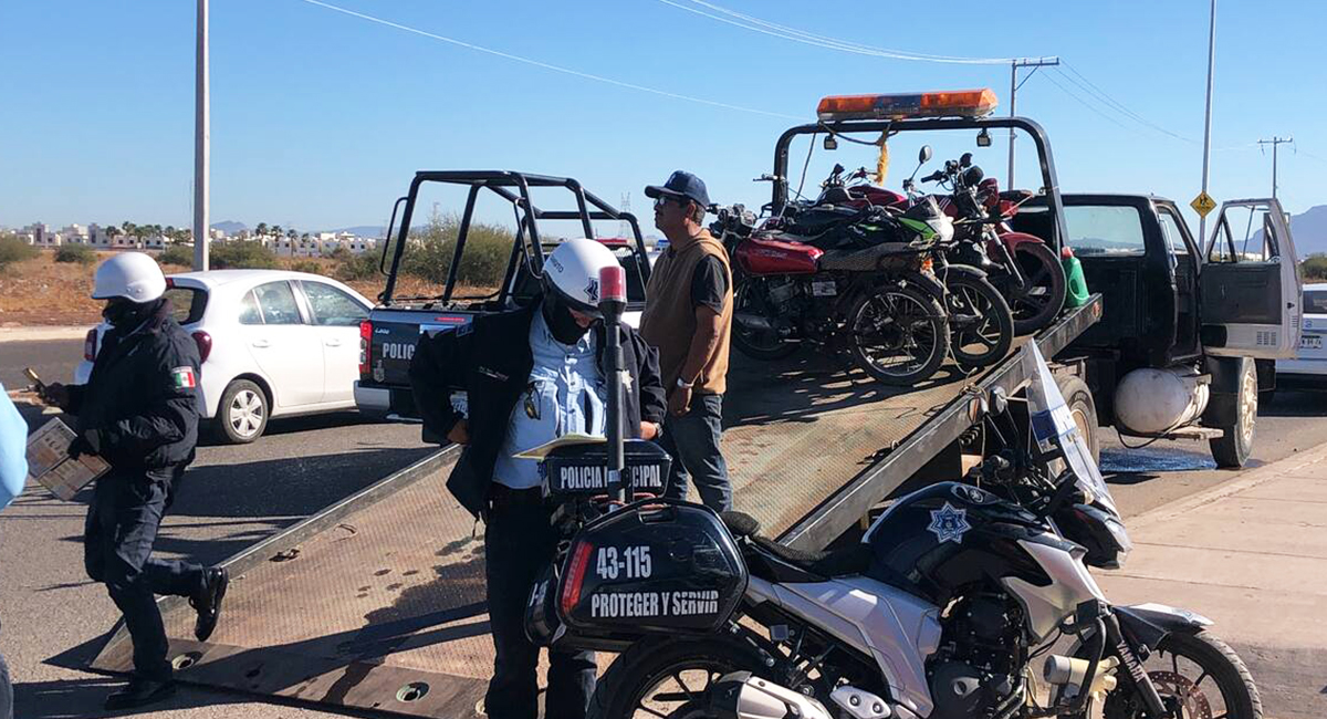 Se mantendrán operativos contra motocicletas sin placas: Lamarque Cano