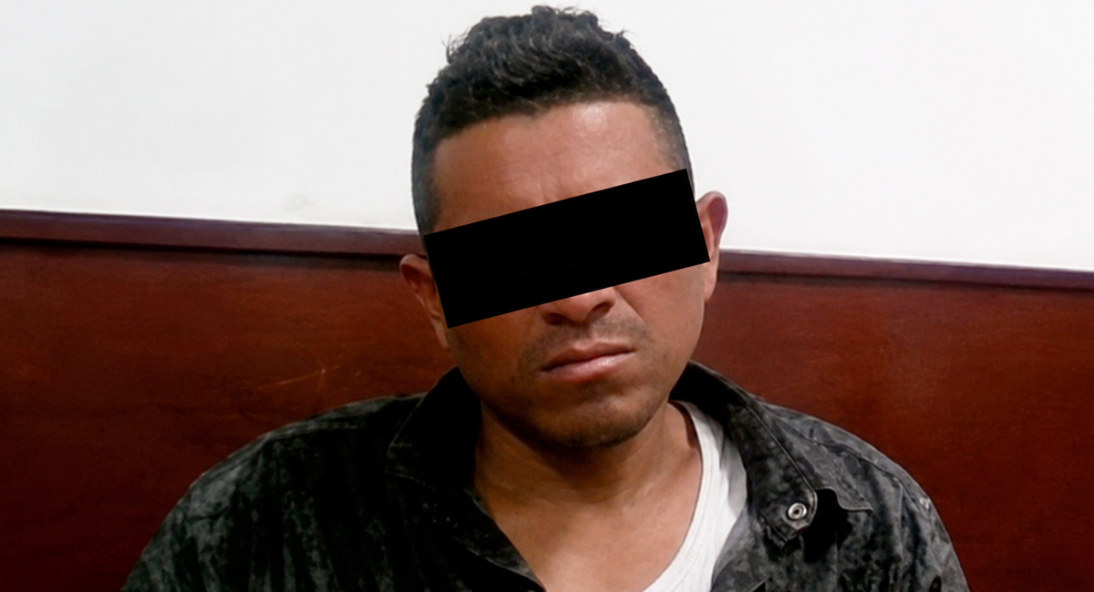 El hombre detenido por el delito de robo, Jhony 'N', de 41 años de edad