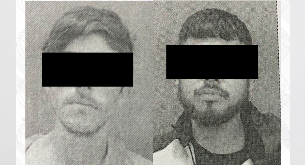 Los detenidos, Jesús Benigno 'N', de 27 años de edad, y José Alán 'N', de 30 años