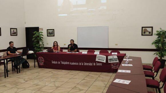 Realiza STAUS mesa de diálogo; denuncian falta de presencia de rectoría de Unison