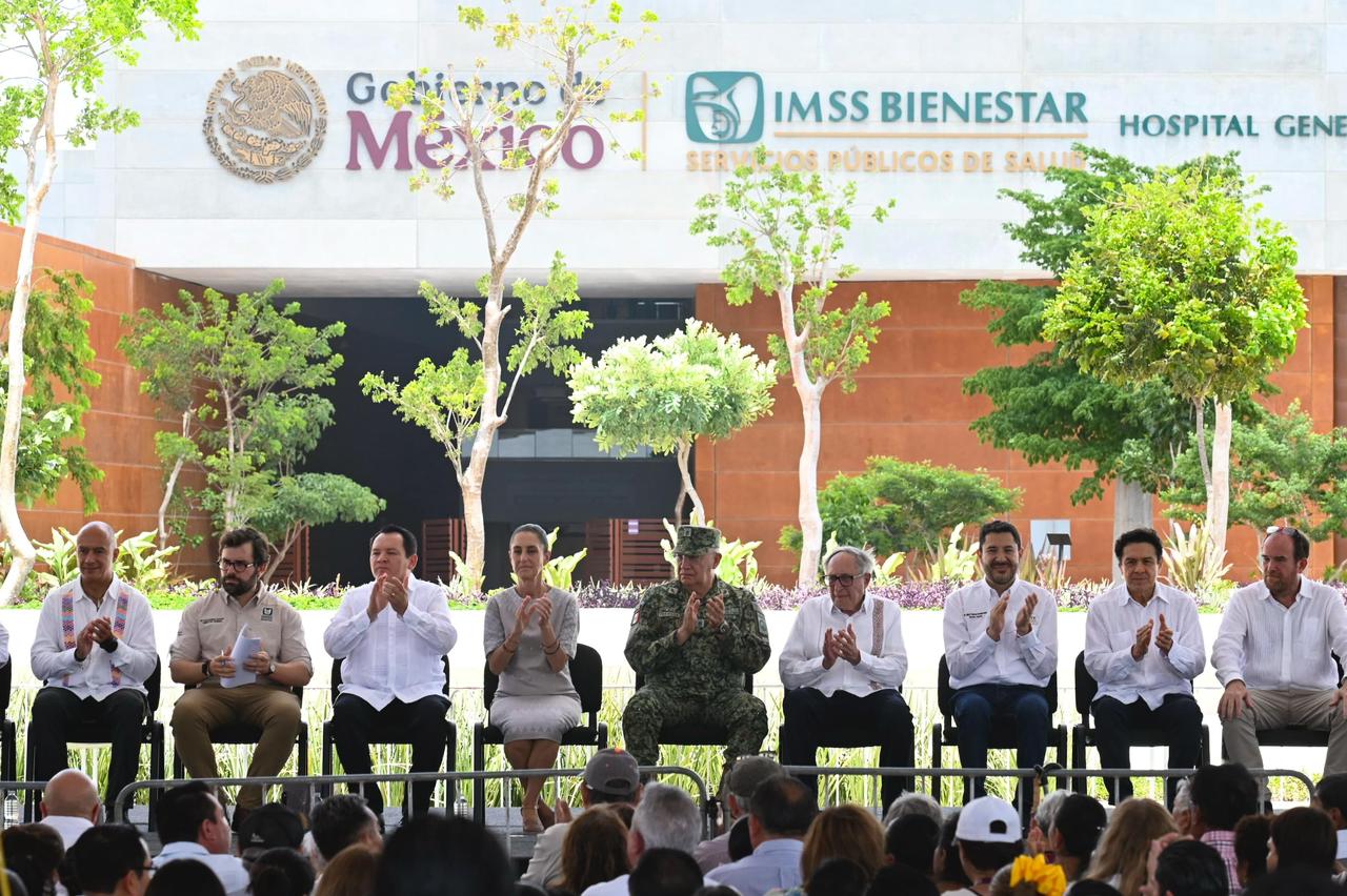 Sheinbaum inaugura Hospital General Dr. Agustín O’Horán; Yucatán se integra al IMSS Bienestar