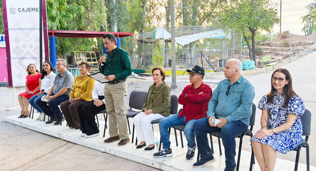 Supervisan avances finales de rehabilitación del Parque Infantil Ostimuri en Ciudad Obregón