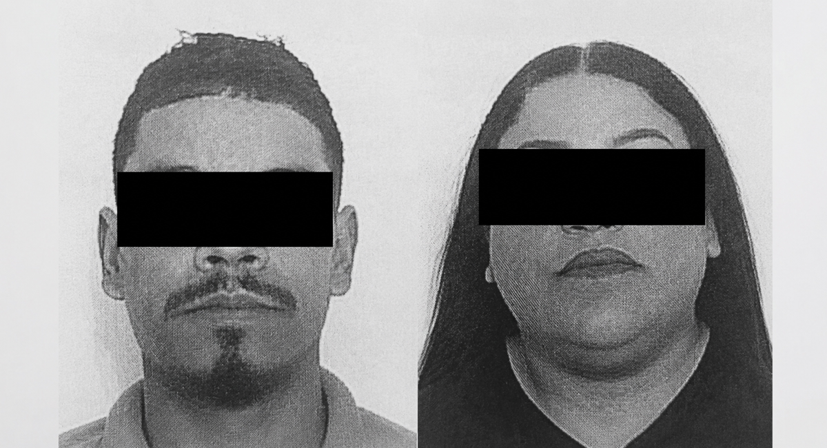 Las dos personas detenidas por actos de violencia, Jesús Emilio 'N' y Mayrani 'N'