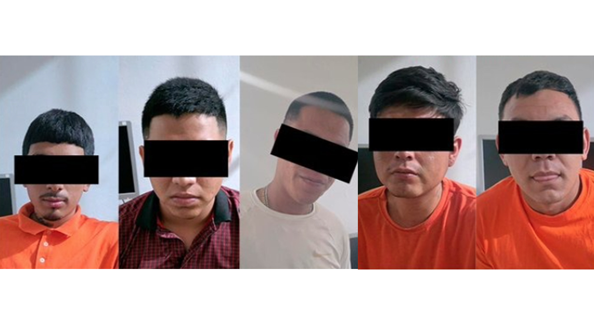 Los cinco presos involucrados en los actos de violencia