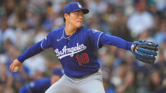 Yamamoto luce dominante y los Dodgers se quedan con la serie en su visita a los Brewers