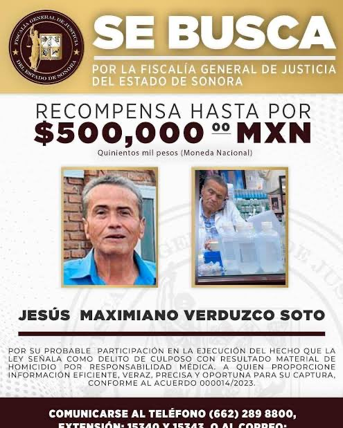 Fiscalía intensifica búsqueda de doctor Maximiano 'N'; analizan reclasificar delito a dolo eventual