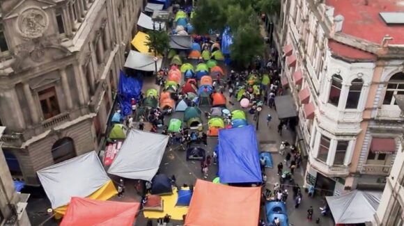 SSC confirma muerte de un hombre en plantón de la CNTE en Centro de CDMX: Esto se sabe
