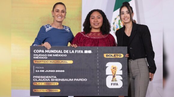 Ella es Yolett Cervantes, la ganadora boleto de Sheinbaum para la inauguración del Mundial 2026