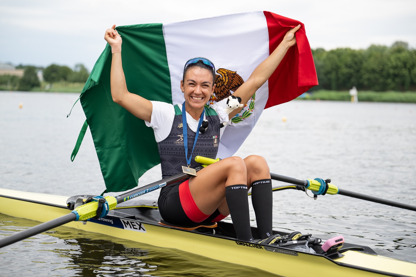 Kenia Lechuga conquista oro en la Copa del Mundo de Remo y apunta a Los Ángeles 2028