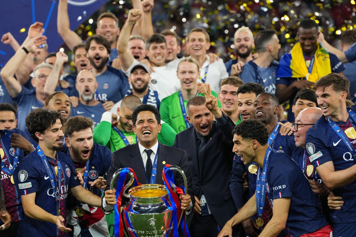 Así fue la celebración de los jugadores del Paris Saint-Germain tras conquistar la Champions League