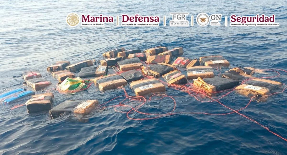 Armada de México incauta más de 2 toneladas de droga en Oaxaca. Foto: Gabinete de Seguridad