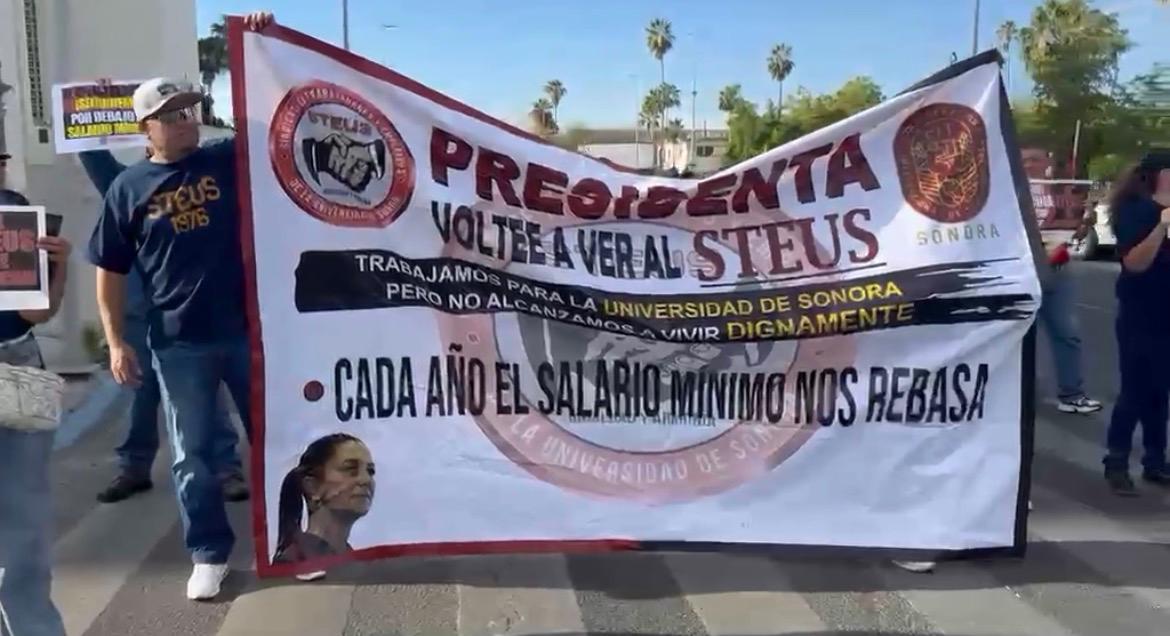 Integrantes del Steus bloquean bulevares en Hermosillo por falta de acuerdos