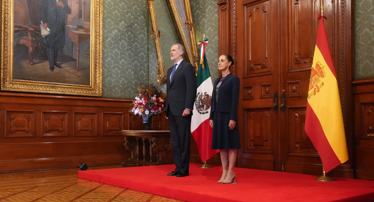 ¡Encuentro histórico! Rey Felipe VI de España y Claudia Sheinbaum se reúnen en Palacio Nacional