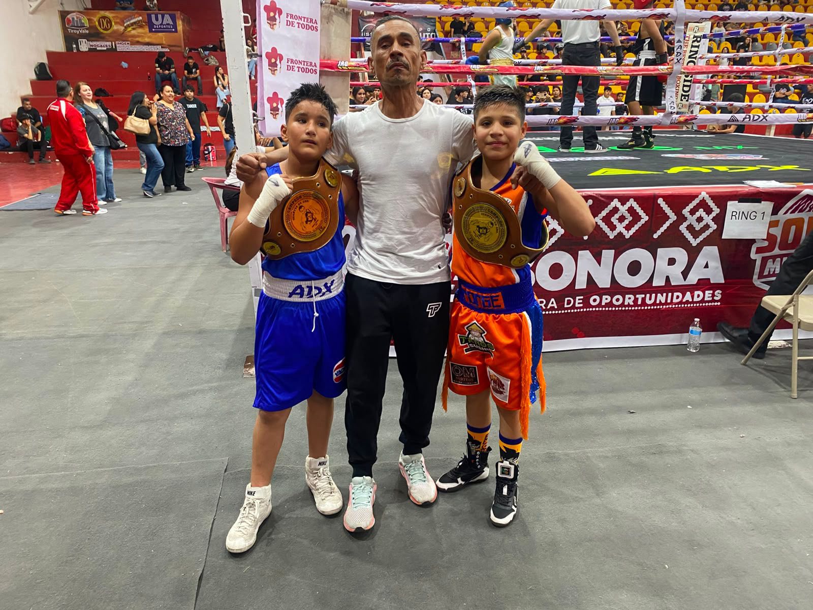 Morales con los ganadores