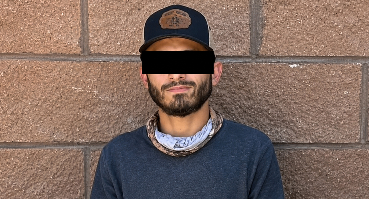 El hombre detenido por acoso, José Pedro 'N', de 23 años de edad