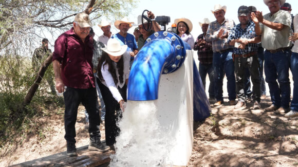 Mejora Gobierno de Sonora suministro de agua para riego en el ejido Molino de Camou