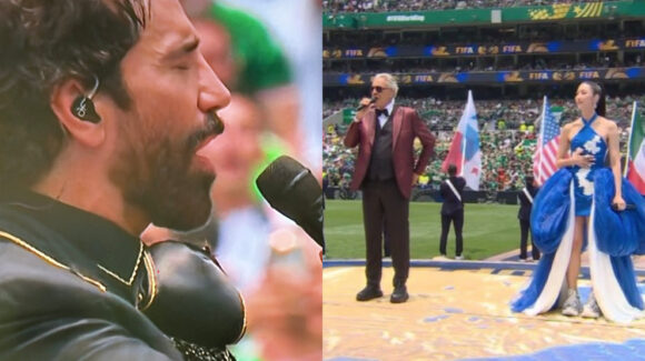 Alejandro Fernández con el Himno Nacional y Andrea Bocelli con Ejae: Así cierra show Inaugural del Mundial 2026