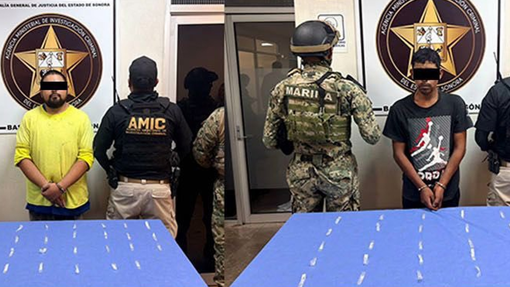 Aseguran droga y detienen a seis personas durante cateos en Cajeme