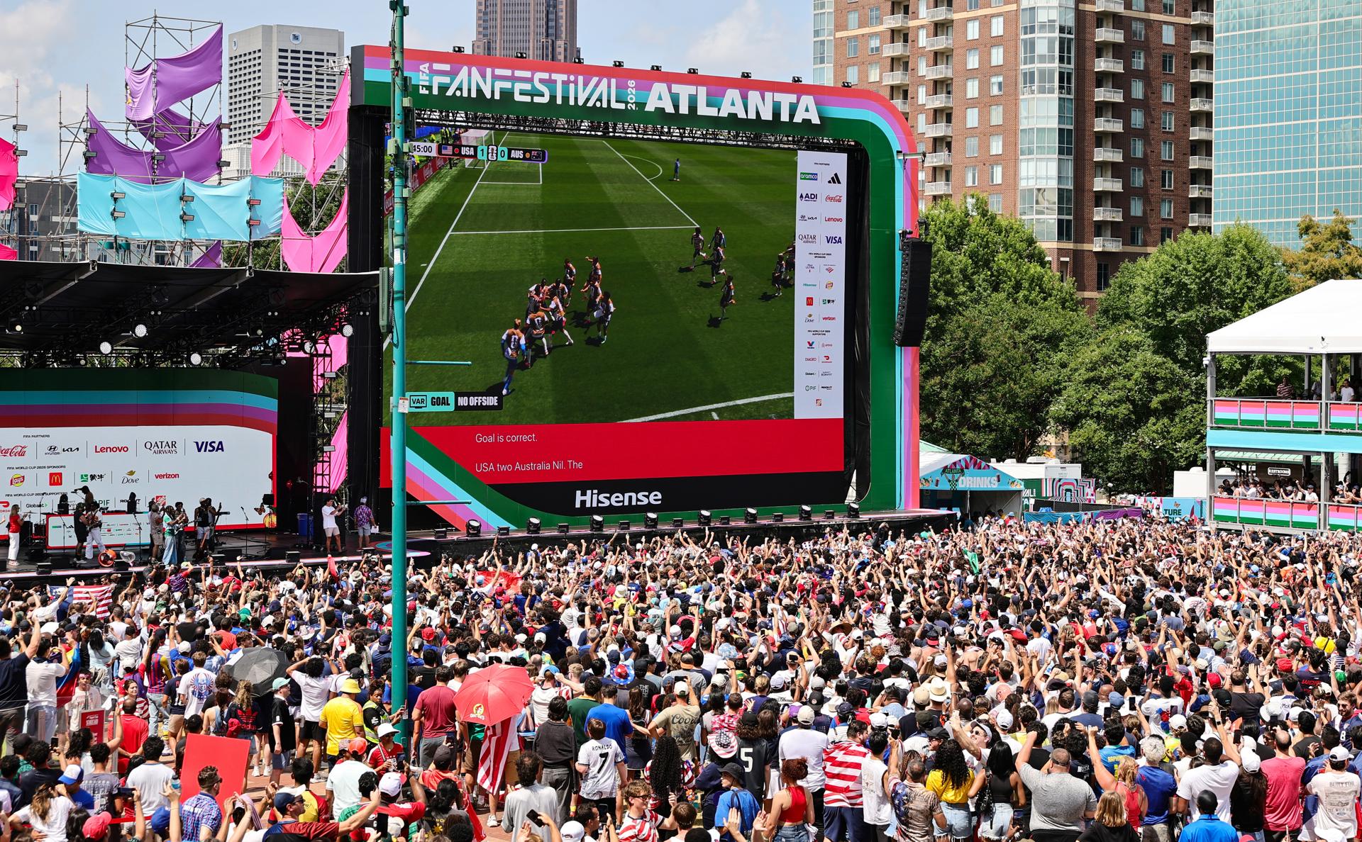 Así se vive el Fan Festival en Atlanta, EU