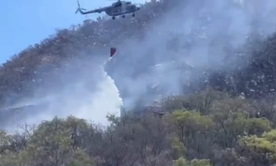 Avanza control del incendio forestal en Arivechi; alcanza 70 por ciento