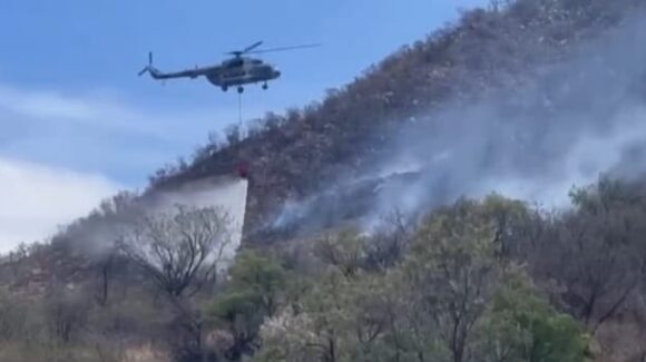 Avanza control del incendio forestal en Arivechi; alcanza 70 por ciento
