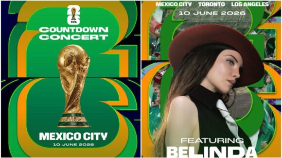 Belinda encabeza el Countdown Concert, concierto previo al Mundial 2026 en CDMX