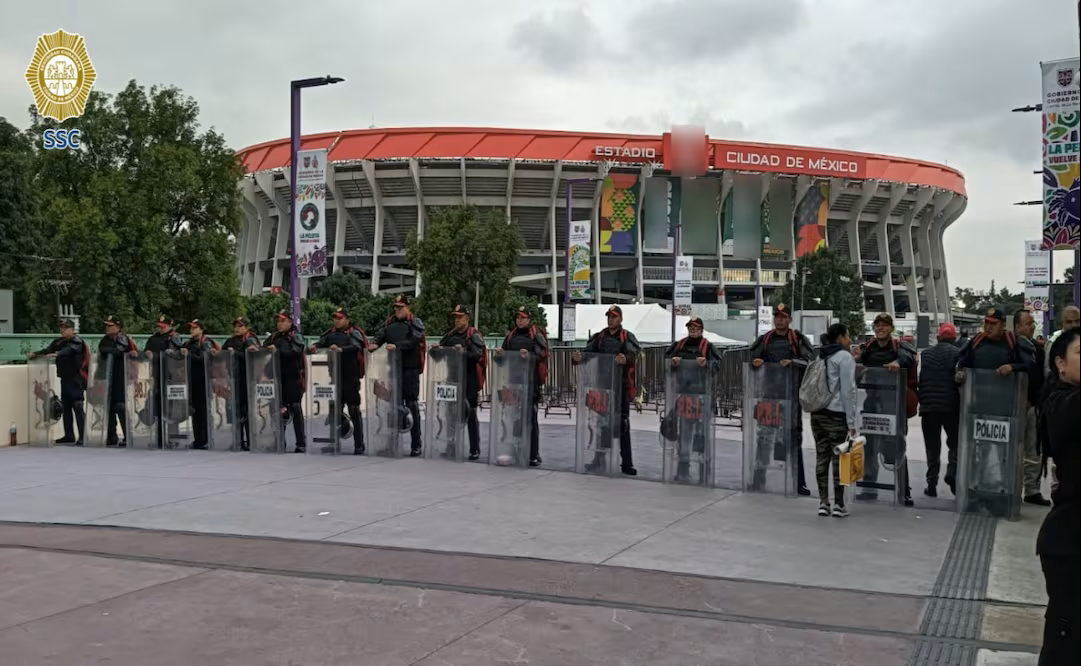 CDMX desplegará más de 15 mil policías por el México vs Ecuador del Mundial 2026
