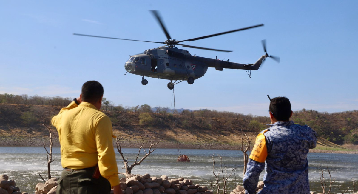 CEPC mantiene combate intensivo contra incendio forestal en Arivechi; avanza control al 65%