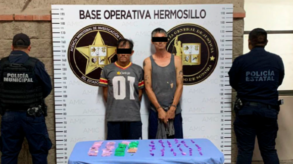 Cateo en Hermosillo deja dos detenidos y aseguramiento de droga en la colonia Las Granjas