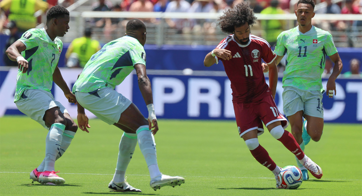 Con un gol de último minuto, Qatar le sacó un agónico empate a Suiza en su presentación mundialista