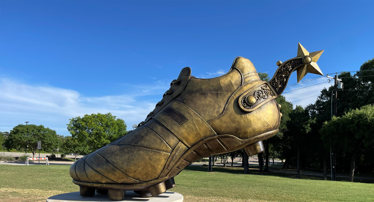 La famosa escultura ‘Texan Golden Boot’