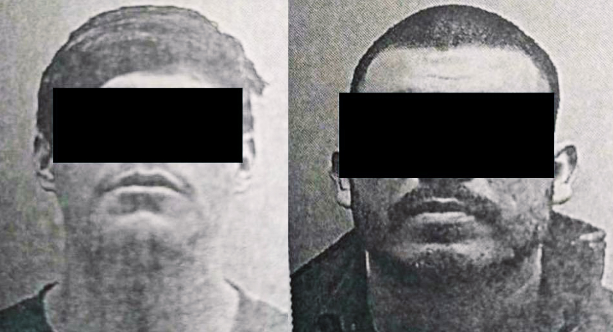 Los dos hombres detenidos, Ramón Alfredo 'N' y Jesús Candelario 'N'