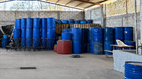 Descubren almacén de sustancias ilegales en Cajeme; hallaron más de 25 toneladas de químicos