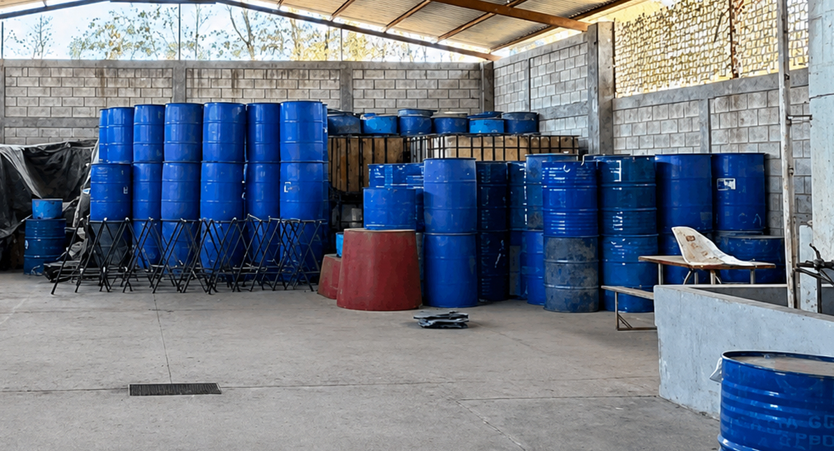 Descubren almacén de sustancias ilegales en Cajeme; hallaron más de 25 toneladas de químicos